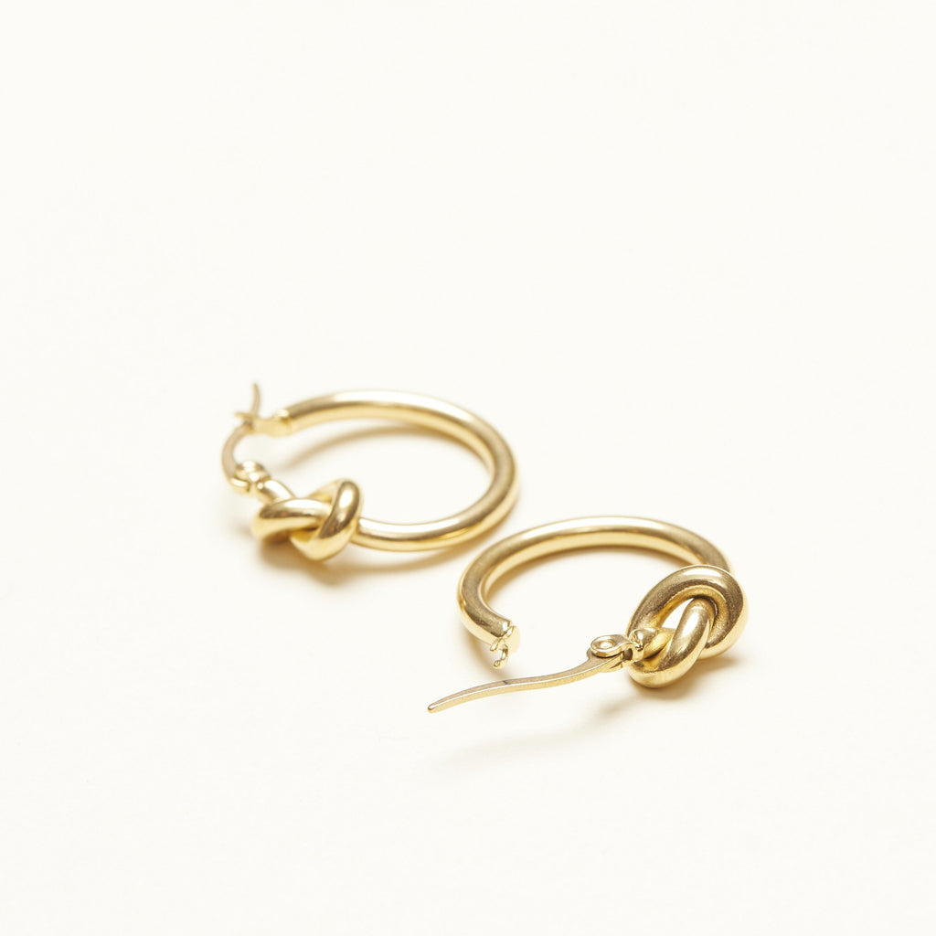 French Knot Hoop Earrings