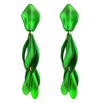 Acrylic Statement Big Earrings, Large Long Fashion Petal Chandelier Dangle Earrings for Women