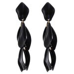 Acrylic Statement Big Earrings, Large Long Fashion Petal Chandelier Dangle Earrings for Women