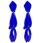 Acrylic Statement Big Earrings, Large Long Fashion Petal Chandelier Dangle Earrings for Women