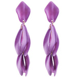 Acrylic Statement Big Earrings, Large Long Fashion Petal Chandelier Dangle Earrings for Women