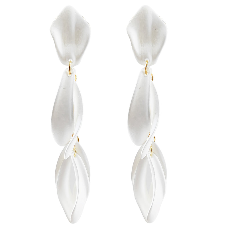 Acrylic Statement Big Earrings, Large Long Fashion Petal Chandelier Dangle Earrings for Women